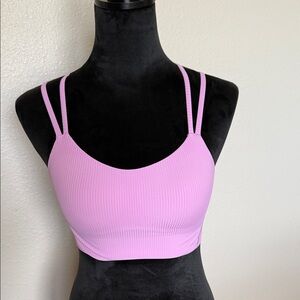 Lululemon Pink Ribbed Bralette